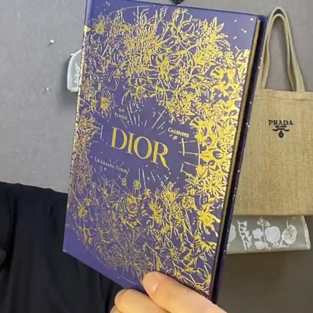 NWT Dior Blue and Gold Floral Botanical Journal - limited edition GWP item